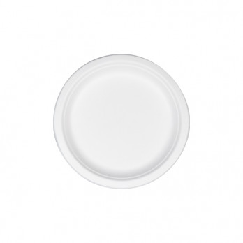 Assiette ronde en fibres végétales Ø 17 cm