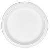 Assiette ronde en fibres végétales 23 cm