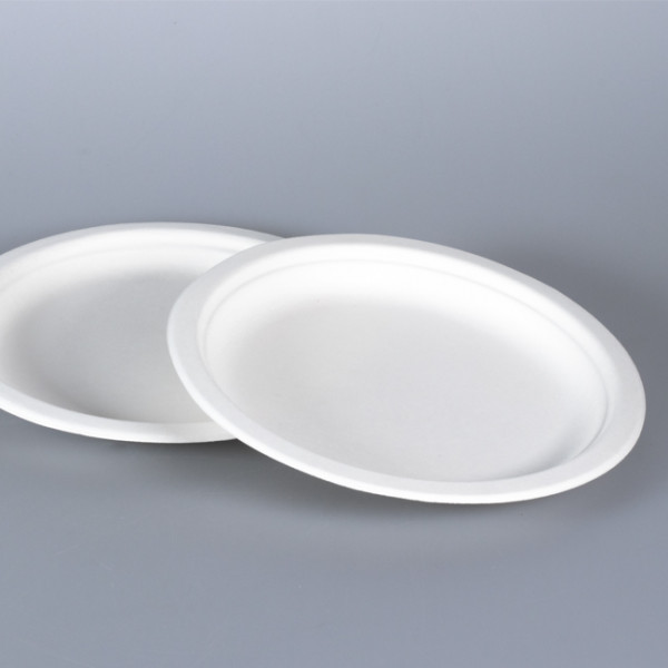 Assiette ronde fibres végétales biodégradable 18cm - bol écolo 350 mL - vaisselle jetable