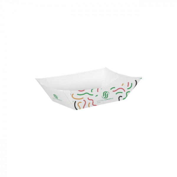 Barquette personnalisée en carton 480 g - Impression jusqu'à 4 couleurs