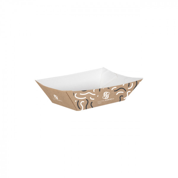 Barquette personnalisée en carton 480 g - Impression jusqu'à 4 couleurs