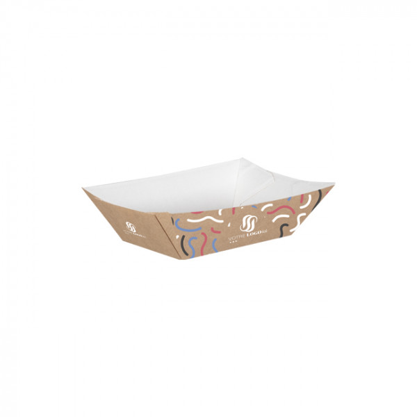 Barquette personnalisée en carton 480 g - Impression jusqu'à 4 couleurs