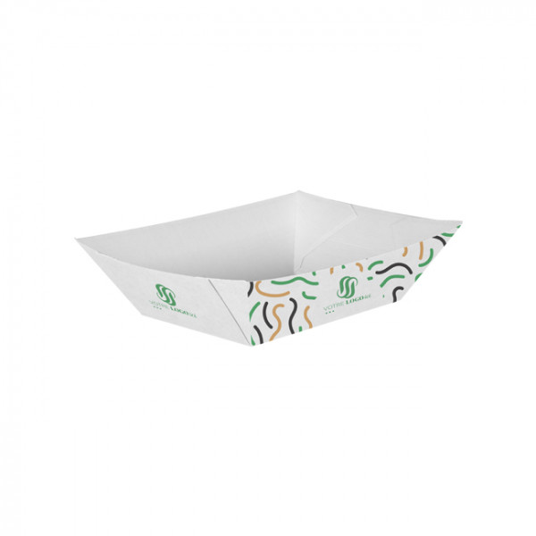 Barquette personnalisée en carton 1200 g - Impression jusqu'à 4 couleurs