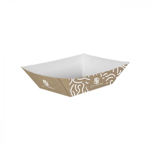 Barquette personnalisée en carton 1200 g - Impression jusqu'à 4 couleurs