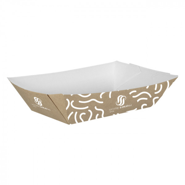 Barquette personnalisée en carton 2400 g - Impression jusqu'à 4 couleurs