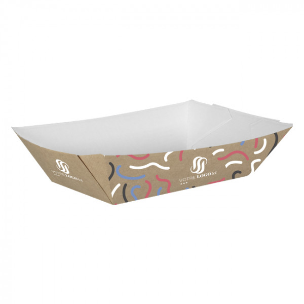 Barquette personnalisée en carton 2400 g - Impression jusqu'à 4 couleurs
