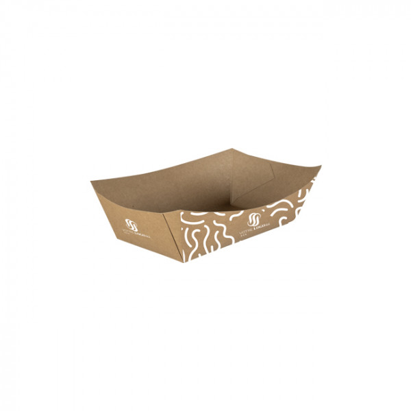 Barquette personnalisée en carton 300 mL - Impression jusqu'à 4 couleurs