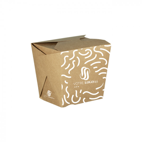 Pot à pâtes personnalisé en carton 16 Oz - Impression jusqu'à 4 couleurs