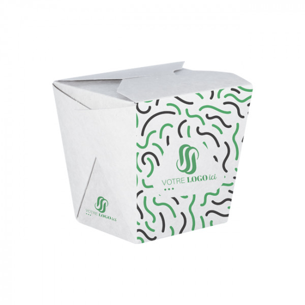 Pot à pâtes personnalisé en carton 26 Oz - Impression jusqu'à 4 couleurs