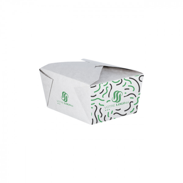 Boîte rectangulaire personnalisée en carton 880 mL - Impression jusqu'à 4 couleurs