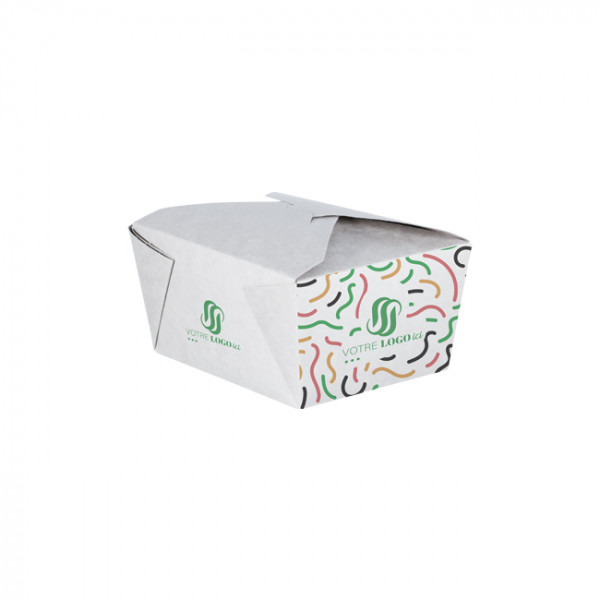 Boîte rectangulaire personnalisée en carton 880 mL - Impression jusqu'à 4 couleurs