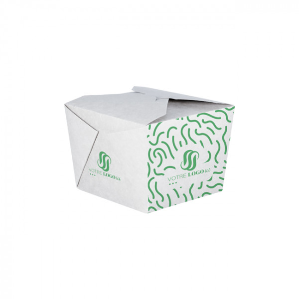 Boîte rectangulaire personnalisée en carton 1100 mL - Impression jusqu'à 4 couleurs