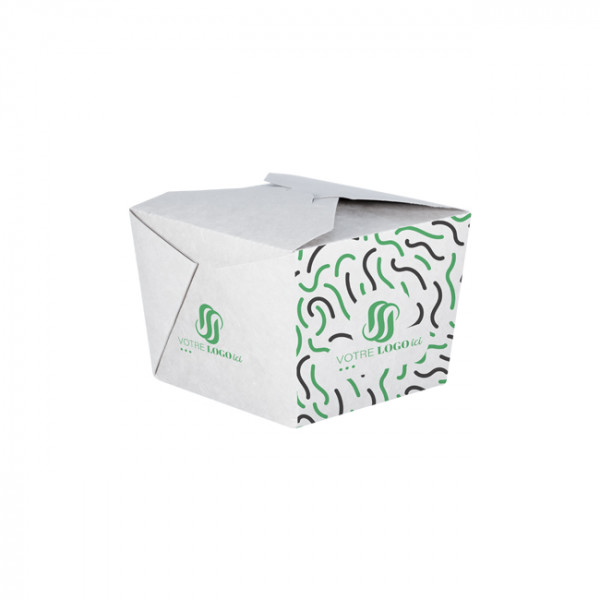 Boîte rectangulaire personnalisée en carton 1100 mL - Impression jusqu'à 4 couleurs