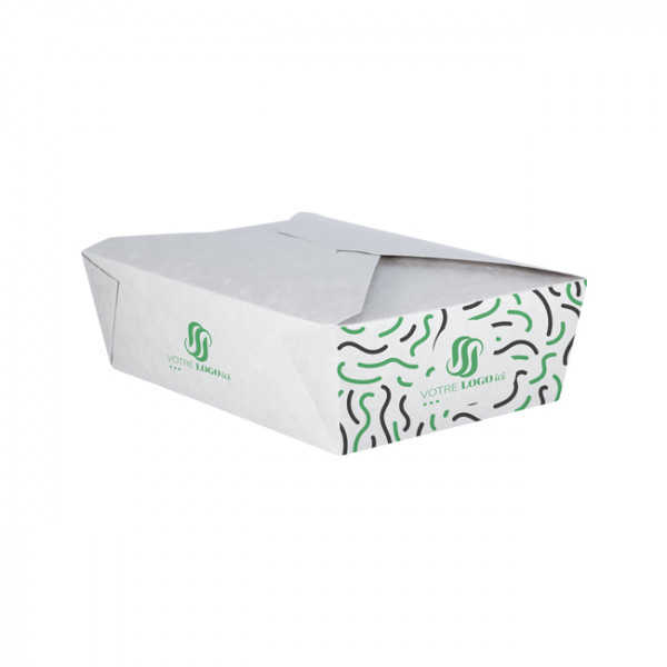 Boîte rectangulaire personnalisée en carton 2000 mL - Impression jusqu'à 4 couleurs