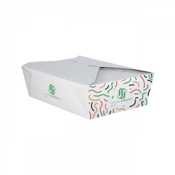 Boîte rectangulaire personnalisée en carton 2000 mL - Impression jusqu'à 4 couleurs