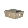 Boîte rectangulaire personnalisée en carton avec couvercle à rabat 1350 mL - Impression jusqu'à 4 couleurs - Kraft