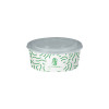 Boîte à salade ronde personnalisée en carton avec couvercle 1300 mL - Impression jusqu'à 4 couleurs