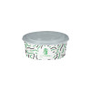 Boîte à salade ronde personnalisée en carton avec couvercle 1300 mL - Impression jusqu'à 4 couleurs