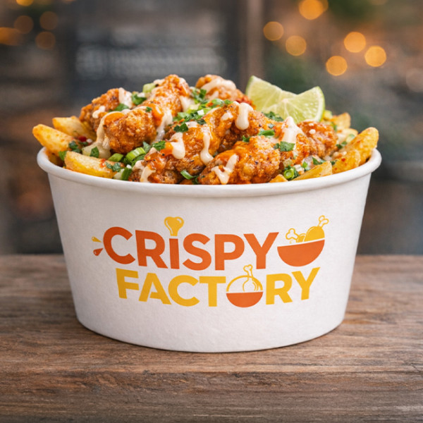 Boîtes en carton personnalisées en couleur pour repas à emporter : riz et poulet pour restaurant et fast-food,