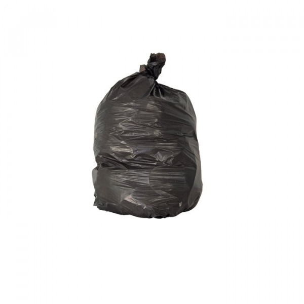 Sac-poubelle 50 L noir avec lien à nouer