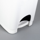 Poubelle à pédale 6 L - Plastique blanc