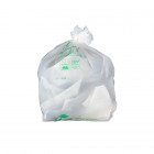 Sac-poubelle 80 L blanc biodégradable et compostable
