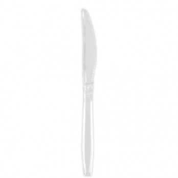 Couteau réutilisable transparent 18 cm