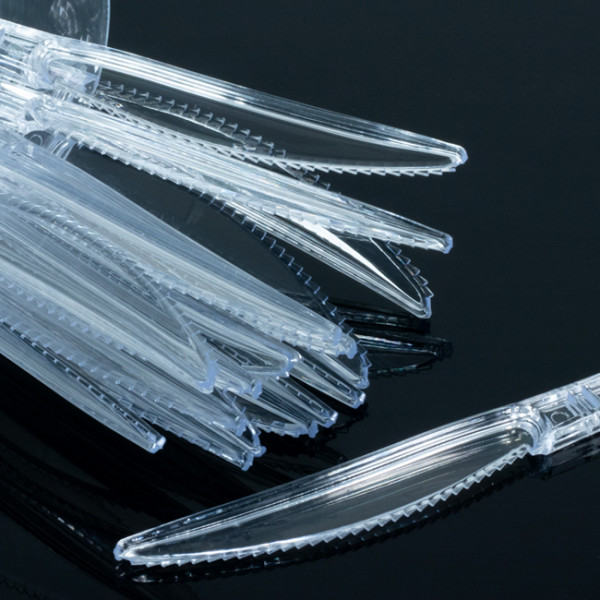 couteau réutilisable plastique transparent 52C013 couteau réutilisable transparent 17 8 cm 1 couteau réutilisable plastique transparent 52C013.