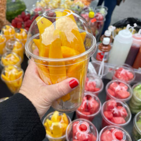 Gobelet milkshake en plastique transparent jetable