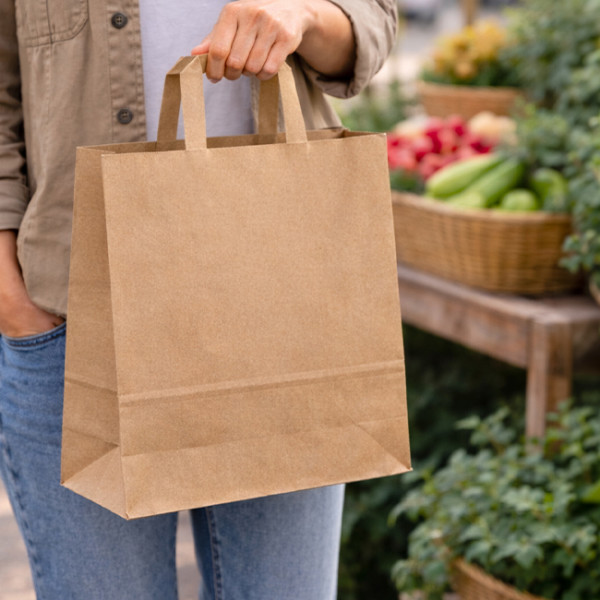 Sac papier marron kraft écologique et pas cher pour les pros