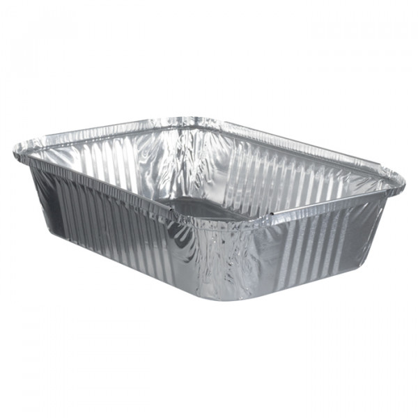 Barquette aluminium 2000 mL - Catégorie Barquettes, boîtes, pots et bols