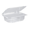 Barquette PET 750 mL avec couvercle attenant