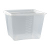 Boîte séparable réutilisable 1800 g - Barquettes, boîtes, pots et bols