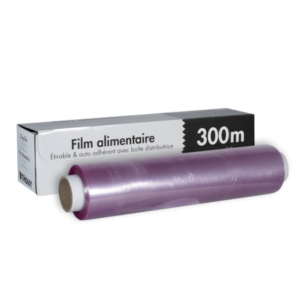 Boîte distributrice film étirable 0,30 x 300 m - Catégorie Films alimentaires et aluminium