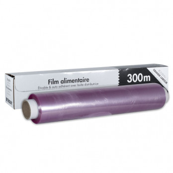 Boîte distributrice film étirable alimentaire 45 cm x 300 m