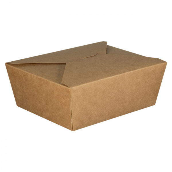 Boîte repas kraft rectangulaire 1400 mL