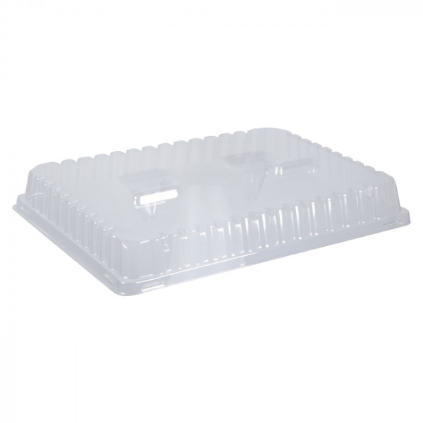 Couvercle pour plateau-repas 29x22,4 cm en plastique blanc