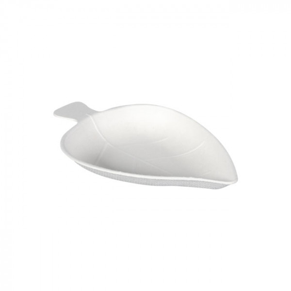 Verrine feuille en fibres végétales 3,6 cL - Mini-assiette écologique