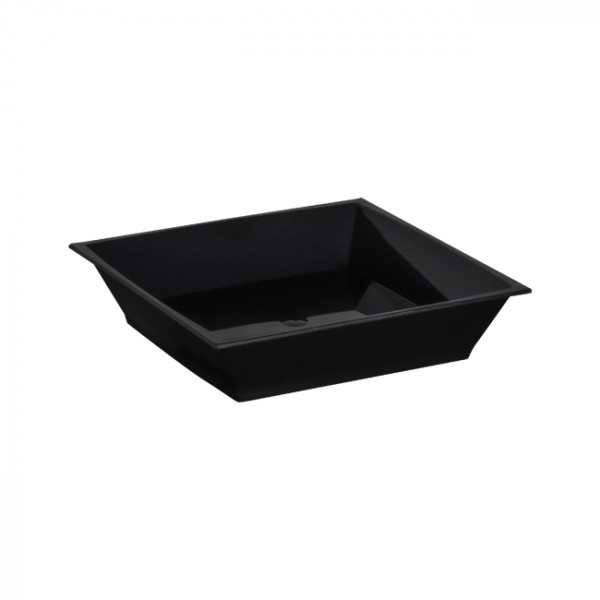 Verrine carrée noire réutilisable 4 cL