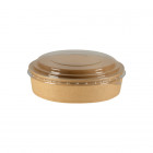 Bol en carton kraft et couvercle en PET 500 mL