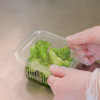 barquette couvercle attenant PET 370 ml I20031 salade