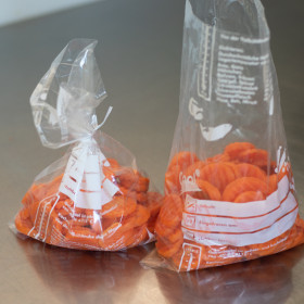 Sac de congélation en plastique jetable pas cher avec attache