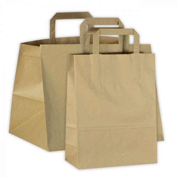 Sacs cabas en papier kraft avec poignées