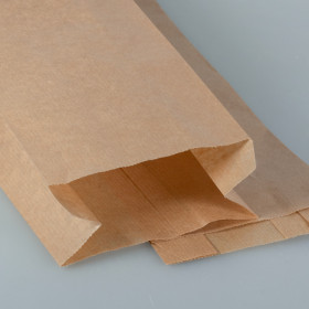 Sac à pain en papier kraft écologique pour 2 baguettes