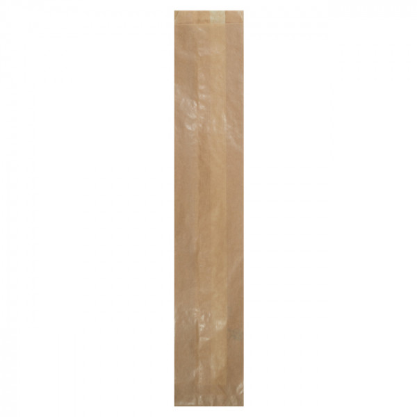 Sac 1 baguette classique en papier kraft 9 + 5 x 50 cm