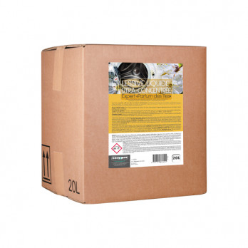 Lessive liquide ultra-concentrée Parfum des îles bag in box 20 L - Pour machine à injection