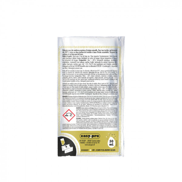 Dosette de lessive liquide pour laverie