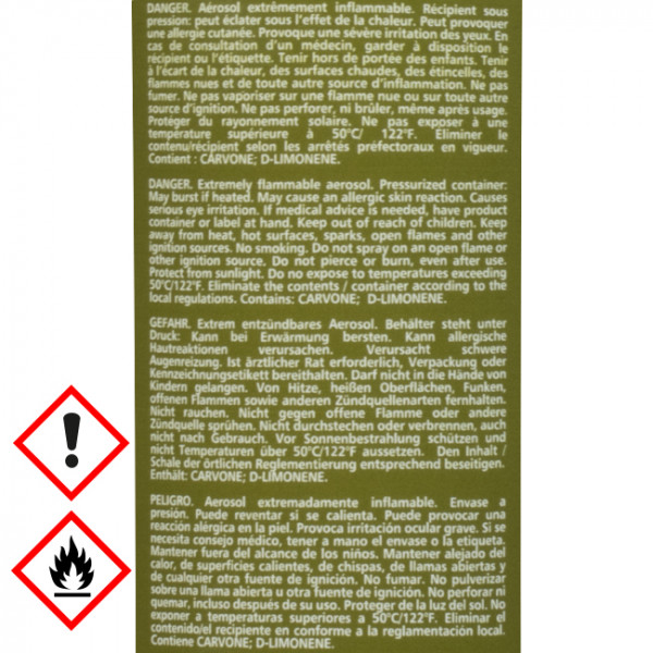 Recharge diffuseur d'insecticide naturel, 400 mL.