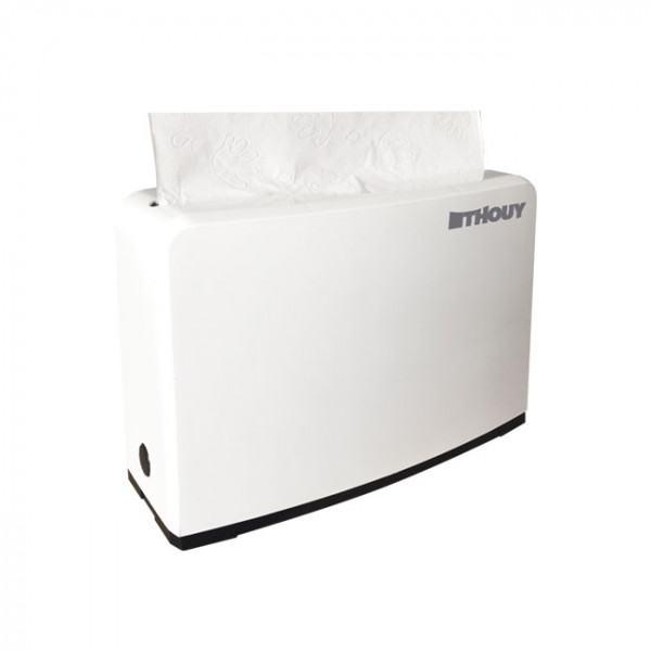 Distributeur papier blanc en plastique ABS pour essuie-mains