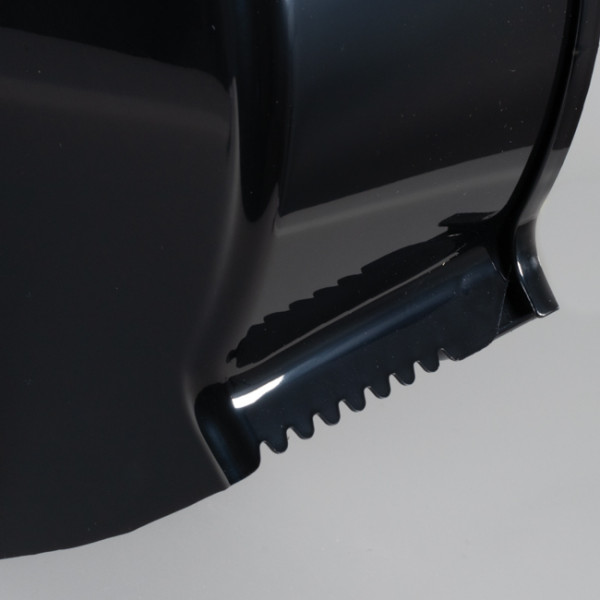 Dérouleur mini bobines en ABS blanc et noir, avec bobine essuyage.